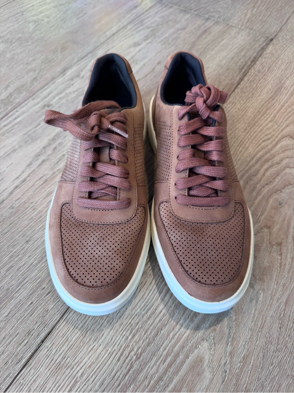Cole Haan Men's Perforated Suede Sneakers - Brown Nubuck